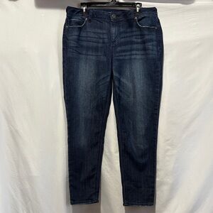 Maurices Dark Blue Straight Leg Jeans Size 13/14